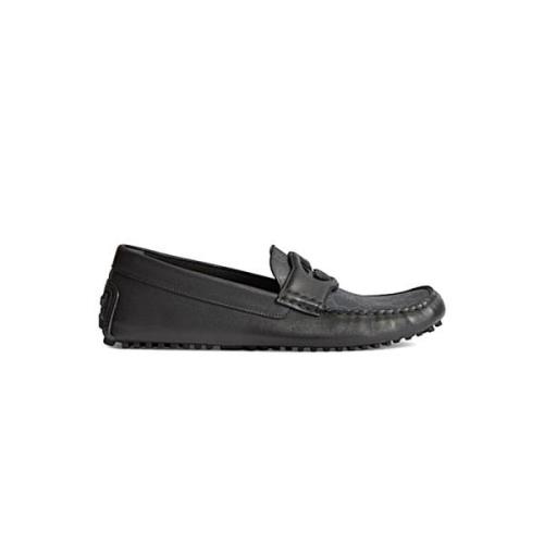 Gucci Klassisk Läder Loafer Sko Black, Herr