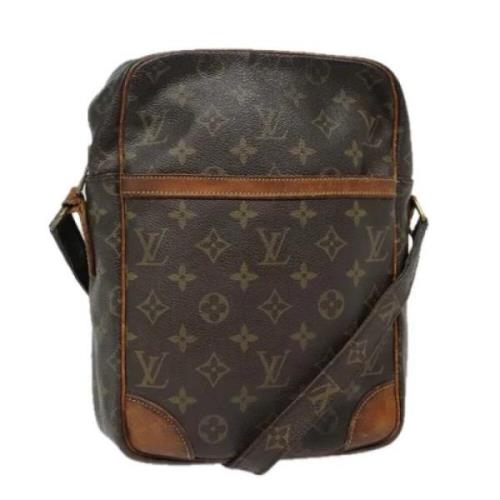 Louis Vuitton Vintage Pre-owned Canvas axelremsvskor Brown, Dam