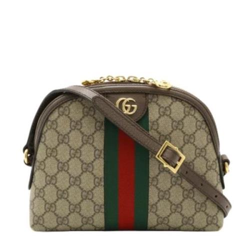 Gucci Vintage Pre-owned Canvas gucci-vskor Beige, Dam