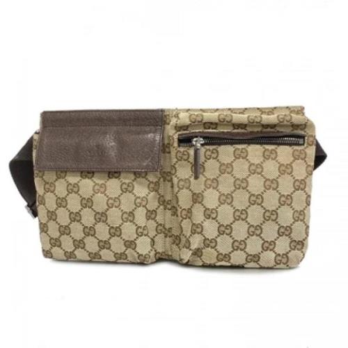 Gucci Vintage Pre-owned Canvas gucci-vskor Brown, Dam