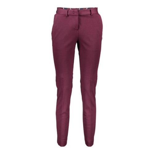 Gant Dam Lila Byxor, 4-Fickor, Logo Purple, Dam