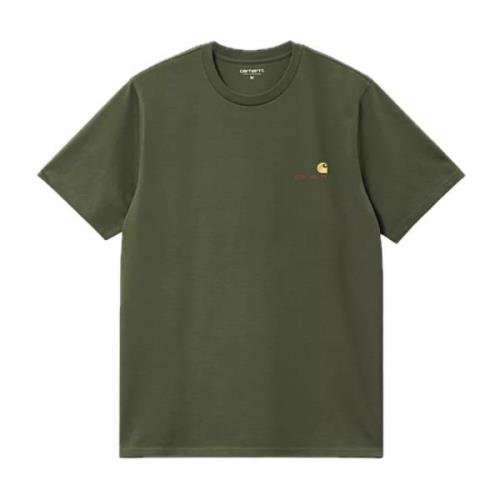 Carhartt Wip Amerikansk Skrift Broderad T-shirt Green, Herr