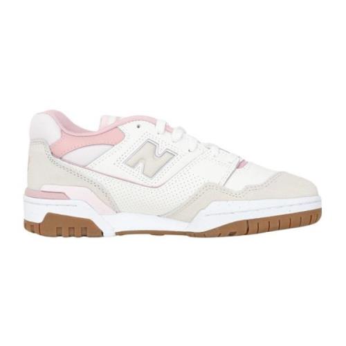 New Balance Vita och rosa lågprofils sneakers Beige, Dam