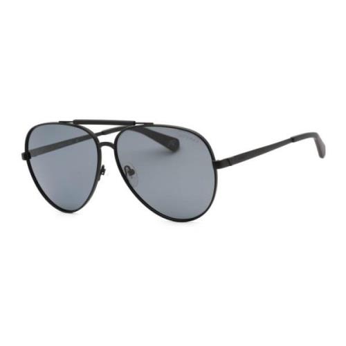 Guess Svart Metall Polariserade Solglasögon Black, Unisex