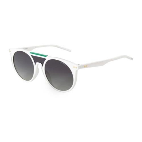 Polaroid Vita Acetatsolglasögon med urtavla White, Unisex