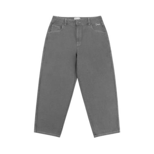 Dime Mtl Baggy Denimbyxor i Mörkgrå Gray, Herr