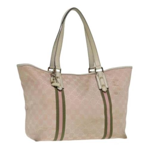 Gucci Vintage Pre-owned Canvas totevskor Pink, Dam