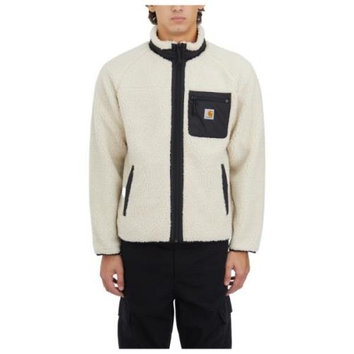 Carhartt Wip Fleecejacka Prentis White, Herr