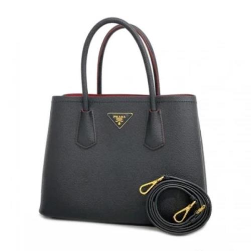 Prada Vintage Pre-owned Laeder totevskor Black, Dam