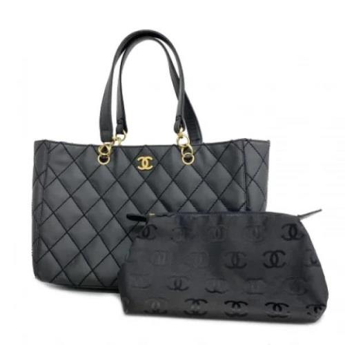 Chanel Vintage Pre-owned Laeder handvskor Black, Dam