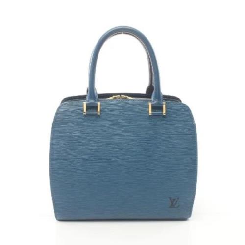 Louis Vuitton Vintage Pre-owned Laeder handvskor Blue, Dam