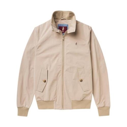 MCS Stilig Harrington jacka för män Beige, Herr