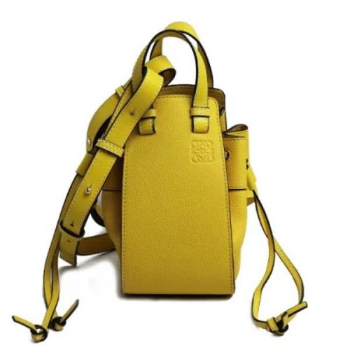 Loewe Pre-owned Pre-owned Canvas handvskor Yellow, Dam