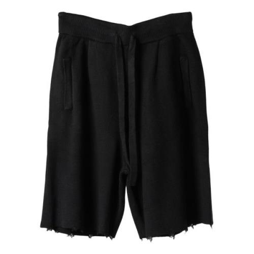 Laneus Lyxiga Stickade Herr Shorts Black, Herr