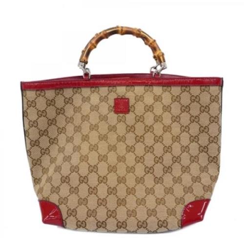 Gucci Vintage Pre-owned Canvas handvskor Red, Dam