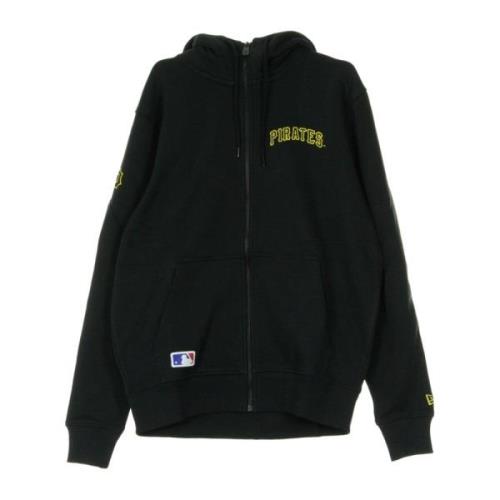 New Era Lag Script Zip Hoodie i Svart Black, Herr