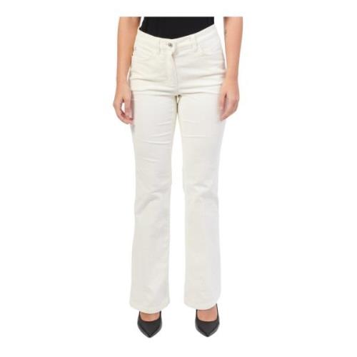 Gerry Weber Vita Straight Leg Bomulls Jeans White, Dam