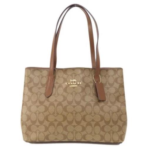 Coach Pre-owned Pre-owned Canvas axelremsvskor Brown, Dam