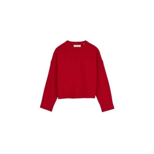 Skall Studio Oversized Merino Wool Pullover Red, Dam