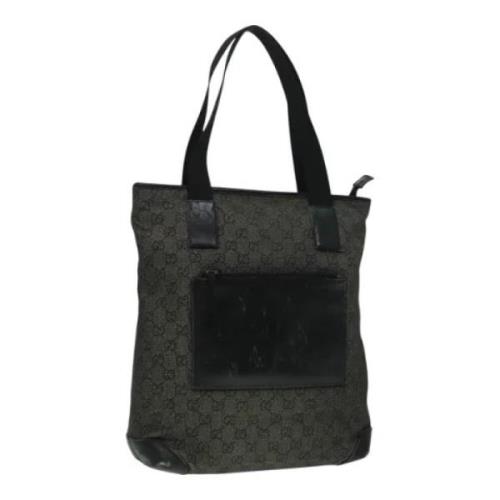 Gucci Vintage Pre-owned Canvas gucci-vskor Black, Dam