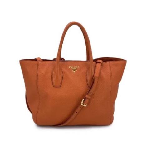 Prada Vintage Pre-owned Laeder totevskor Orange, Dam