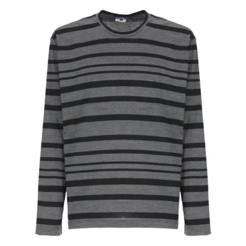 Junya Watanabe Randig ull T-shirt och Polo Gray, Herr