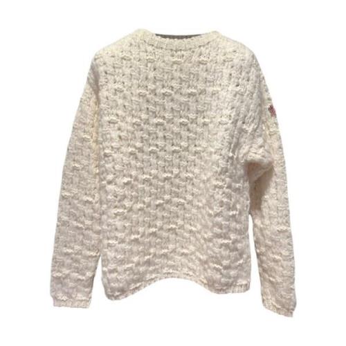 Moncler Alpacka Ull Jumper White, Dam