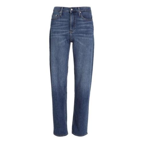 Calvin Klein Jeans Loose Fit High Waist Jeans Blue, Dam