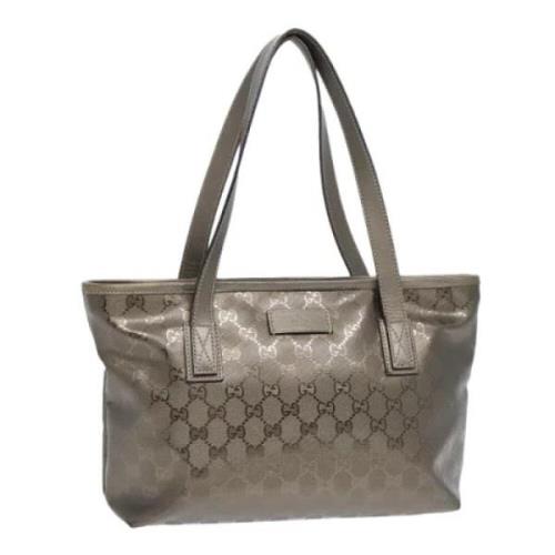 Gucci Vintage Pre-owned Laeder totevskor Gray, Dam