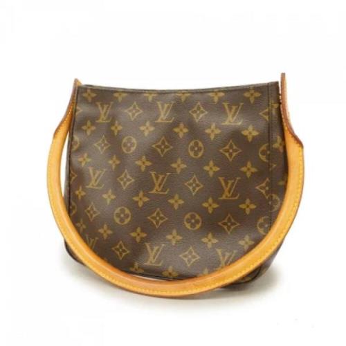 Louis Vuitton Vintage Pre-owned Tyg louis-vuitton-vskor Brown, Dam