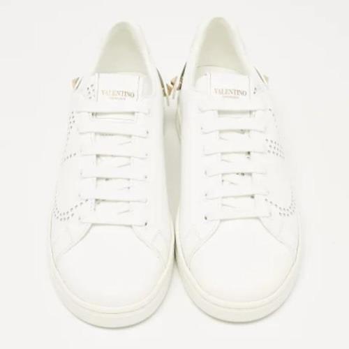 Valentino Vintage Pre-owned Laeder sneakers White, Dam