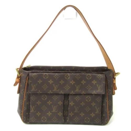 Louis Vuitton Vintage Pre-owned Tyg louis-vuitton-vskor Brown, Dam