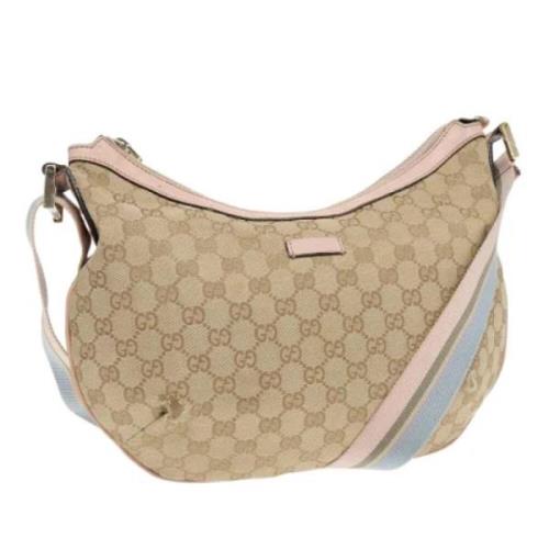 Gucci Vintage Pre-owned Canvas gucci-vskor Beige, Dam