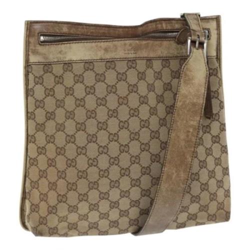 Gucci Vintage Pre-owned Canvas gucci-vskor Beige, Dam