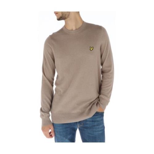 Lyle & Scott Beige Stickad Tröja Höst/Vinter Herr Beige, Herr