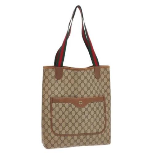 Gucci Vintage Pre-owned Laeder totevskor Beige, Dam