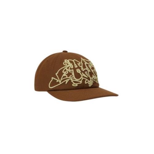 HUF Brun Snapback Hat Outlines Brown, Unisex