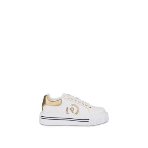 Pollini Vitello Sneakers - Stor Array Stil White, Dam