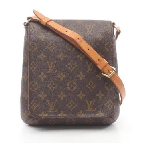 Louis Vuitton Vintage Pre-owned Canvas crossbodyvskor Brown, Dam