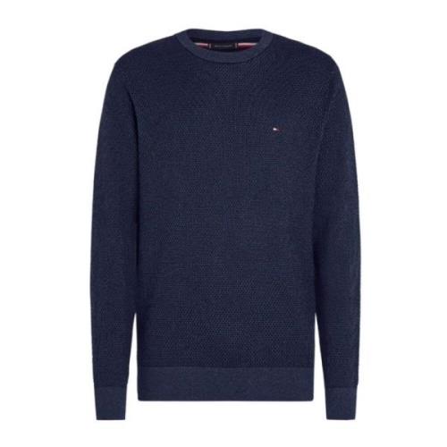 Tommy Hilfiger Pima ORG Cotton Cash Sweater 2 Tone Blue, Herr