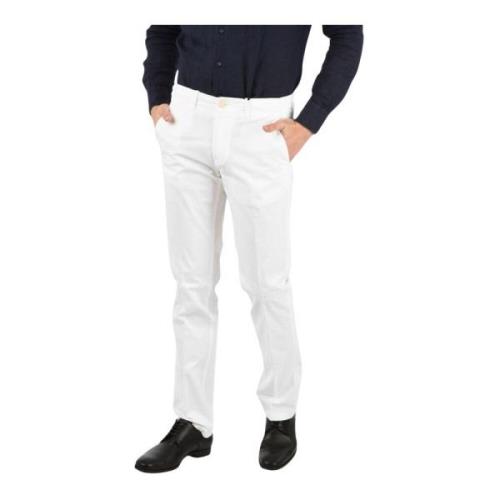 Corneliani Vita Chinos - Klassisk Stil White, Herr