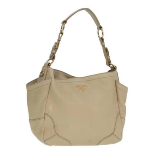 Prada Vintage Pre-owned Laeder totevskor Beige, Dam