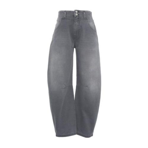 Closed Grå Ballong Jeans med Smiley Fickor Gray, Dam