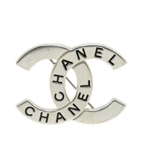 Chanel Vintage Pre-owned Metall chanel-smycken Gray, Dam