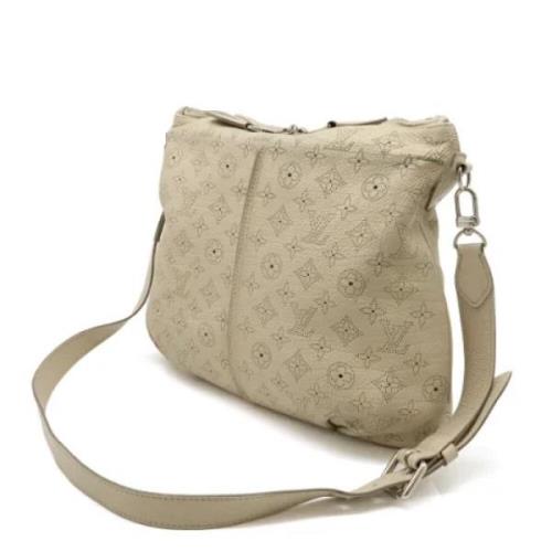 Louis Vuitton Vintage Pre-owned Laeder crossbodyvskor Beige, Dam