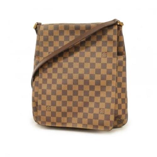 Louis Vuitton Vintage Pre-owned Tyg louis-vuitton-vskor Brown, Dam