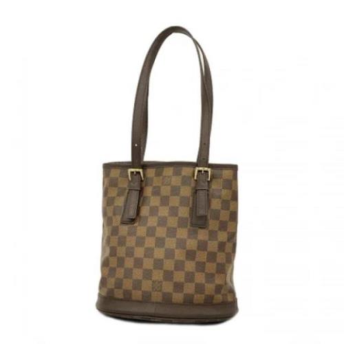 Louis Vuitton Vintage Pre-owned Tyg louis-vuitton-vskor Brown, Dam