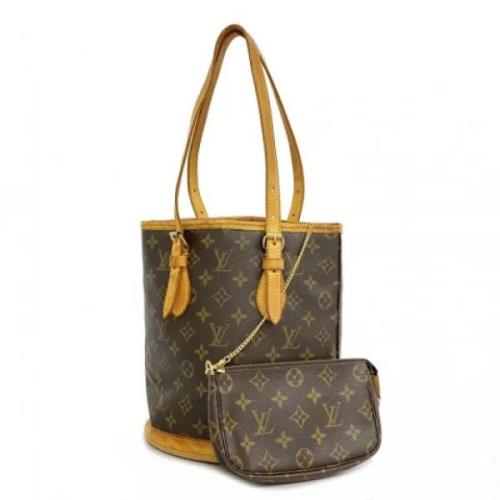 Louis Vuitton Vintage Pre-owned Tyg louis-vuitton-vskor Brown, Dam