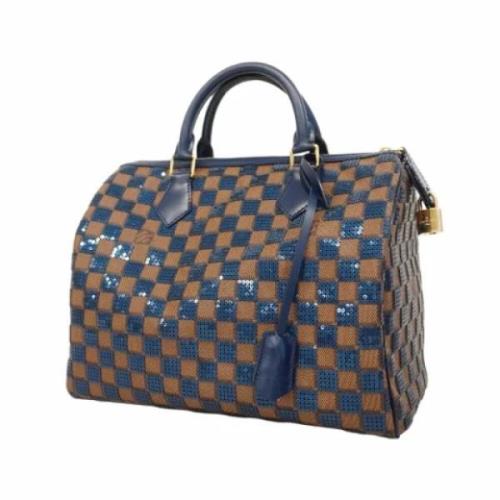 Louis Vuitton Vintage Pre-owned Tyg louis-vuitton-vskor Blue, Dam