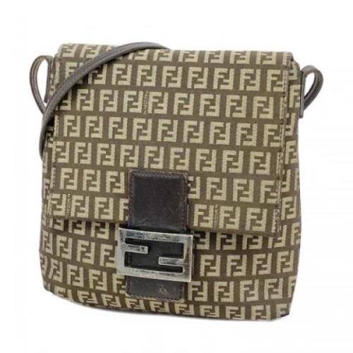 Fendi Vintage Pre-owned Canvas fendi-vskor Brown, Dam